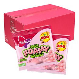 Malaco Zoo Sour Foamy Monkey Storpack