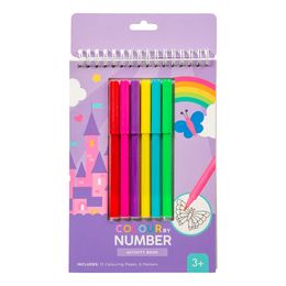 Målarbok Siffror med Pennor