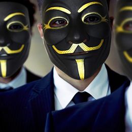 Bildspel - Mask Anonymous Svart