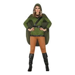 Middelalderlig Bueskytte Dame Kostume