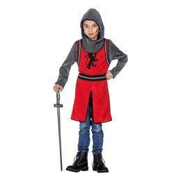 Medeltida Riddare Röd Barn Maskeraddräkt