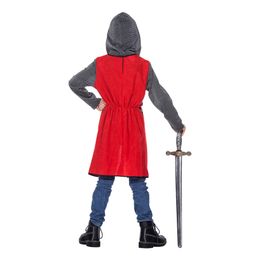 Bildspel - Medeltida Riddare Röd Barn Maskeraddräkt