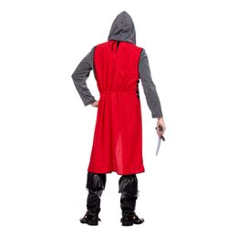 Lysbildefremvisning - Middelalder Ridder Rød Kostume