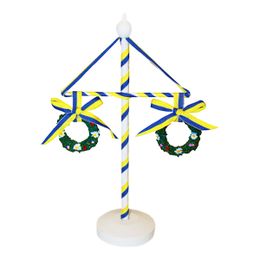 Bordsdekoration Midsommarstång i Trä