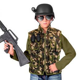 Bildspel - Militär Väst Kamouflage för Barn