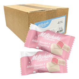 Milkshake White Choco & Strawberry Storpack