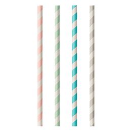 Milkshakesugerør av Papp Flerfargede Stripete