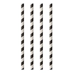Milkshakesugerør av Papp Svarte Stripete