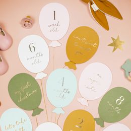 Bildspel - Milstolpekort för Baby Ballonger