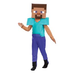 Minecraft Steve Barn Maskeraddräkt