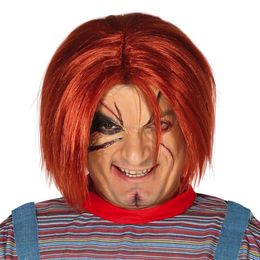 Mördardocka Röd Peruk