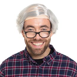 Morfar Peruk med Överkam