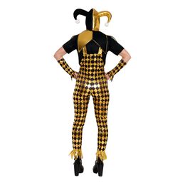 Diaesitys - Musta Harlekiini Naisten Naamiaisasu