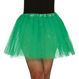 Mörkgrön Tyllkjol med Glitter