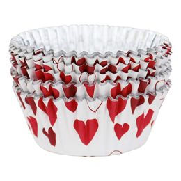 Bildspel - Muffinsformar Folierade Hjärtan