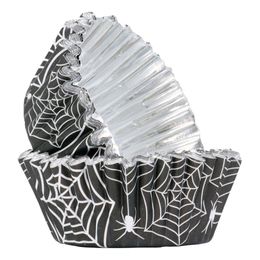 Lysbildefremvisning - Muffinsformer Metallic Edderkoppnett