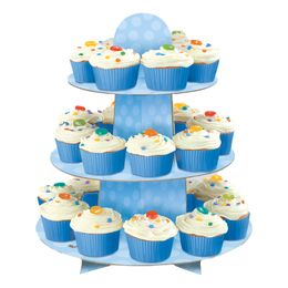 Diaesitys - Cupcakes-teline Baby Shower Sininen