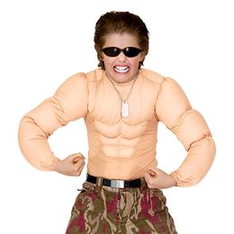 Muskeltrøje Børnekostume