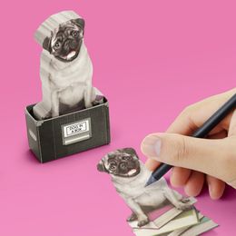 Bildspel - Mustard Dog In A Box Sticky Notes