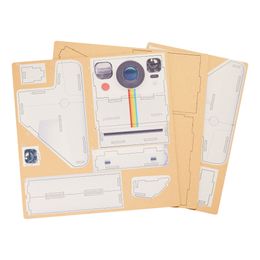 Bildspel - Mustard Polaroid Skrivbordsorganisatör