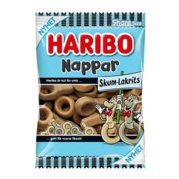 Haribo Nappar Skum-Lakrits