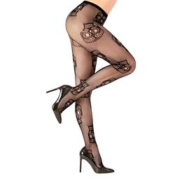 Nätstrumpbyxor Day of the Dead