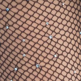 Bildspel - Nätstrumpbyxor med Stenar Svart