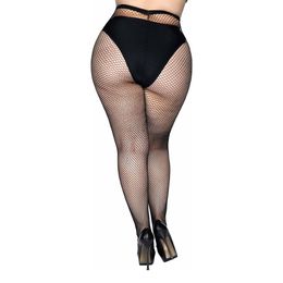 Bildspel - Nätstrumpbyxor Plus Size