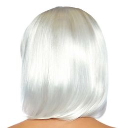 Lysbildefremvisning - Neon Hvit Pasje Deluxe Parykk