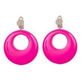 Neonrosa Örhängen