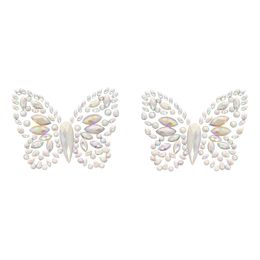 Lysbildefremvisning - Nipple Cover Sommerfugl Glow in the Dark