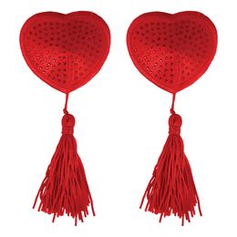 Nipple Covers Hjärta med Tofs