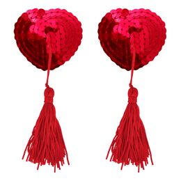 Nipple Covers Hjärta med Tofs