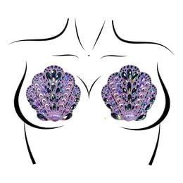 Nipple Covers Jewels Snäckor Lila Deluxe