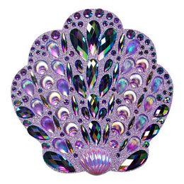 Bildspel - Nipple Covers Jewels Snäckor Lila Deluxe