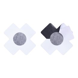 Bildspel - Nipple Covers Kors Svarta Glitter