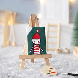 Lysbildefremvisning - Nissedør Lerret med Staffeli