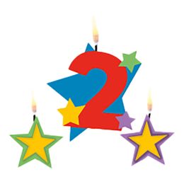 Bildspel - Tårtljus Siffra Stjärnor