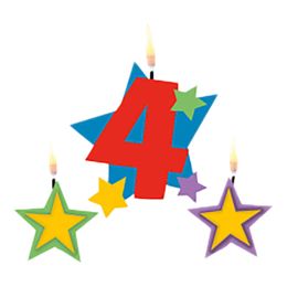 Bildspel - Tårtljus Siffra Stjärnor