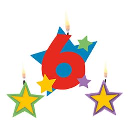 Bildspel - Tårtljus Siffra Stjärnor