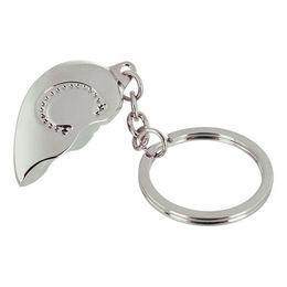 Lysbildefremvisning - Nøglering Halvt Hjerte med Bogstav