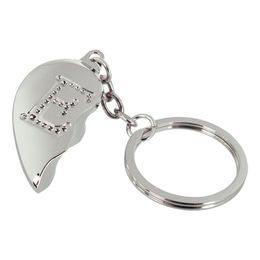 Lysbildefremvisning - Nøglering Halvt Hjerte med Bogstav