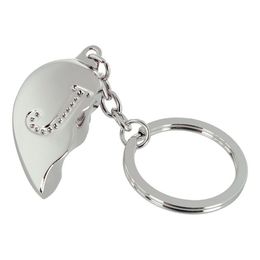 Lysbildefremvisning - Nøglering Halvt Hjerte med Bogstav