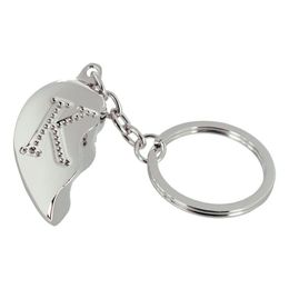 Lysbildefremvisning - Nøglering Halvt Hjerte med Bogstav