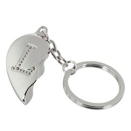 Lysbildefremvisning - Nøglering Halvt Hjerte med Bogstav