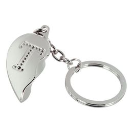 Lysbildefremvisning - Nøglering Halvt Hjerte med Bogstav