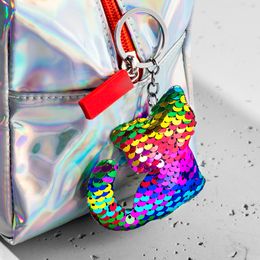 Lysbildefremvisning - Nøkkelring Katt Paljetter