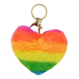 Nyckelring med Fluffhjärta