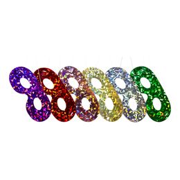 Ögonmask Metallic Holografisk Flerfärgade