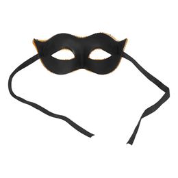 Lysbildefremvisning - Øjenmaske Pailletter Venedig Guld